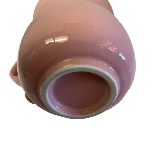 Collectible Coffee Cup Mug Cat Sitting Pink Blue Floral 4" x 3" - Picture 5 of 6